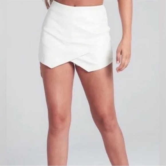 Medium Blue Blush White Skorts High-Waisted Lightweight - Picture 9 of 9